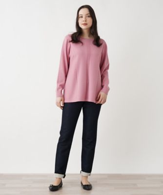変わり編みクルーネックニット【Ｌｅｉｌｉａｎ　ＷＨＩＴＥ　ＬＡＢＥＬ】