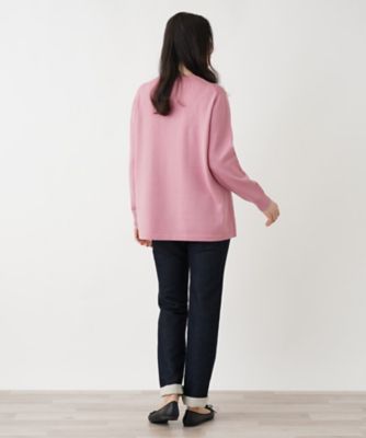 変わり編みクルーネックニット【Ｌｅｉｌｉａｎ　ＷＨＩＴＥ　ＬＡＢＥＬ】