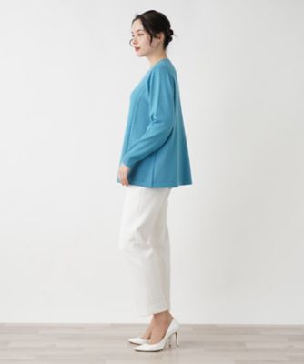 変わり編みクルーネックニット【Ｌｅｉｌｉａｎ　ＷＨＩＴＥ　ＬＡＢＥＬ】
