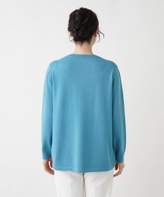 変わり編みクルーネックニット【Ｌｅｉｌｉａｎ　ＷＨＩＴＥ　ＬＡＢＥＬ】