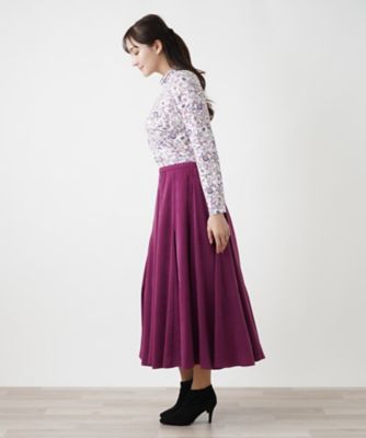 ロングフレアスカート【ＴＨＥ　ＮＥＷ】【Ｌｅｉｌｉａｎ　ＷＨＩＴＥ　ＬＡＢＥＬ】