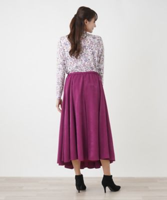 ロングフレアスカート【ＴＨＥ　ＮＥＷ】【Ｌｅｉｌｉａｎ　ＷＨＩＴＥ　ＬＡＢＥＬ】