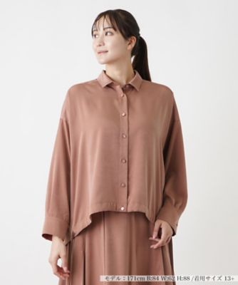 ドロップショルダーブラウス【ＴＨＥ　ＮＥＷ】【Ｌｅｉｌｉａｎ　ＷＨＩＴＥ　ＬＡＢＥＬ】