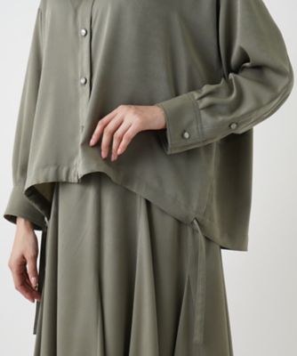 ドロップショルダーブラウス【ＴＨＥ　ＮＥＷ】【Ｌｅｉｌｉａｎ　ＷＨＩＴＥ　ＬＡＢＥＬ】