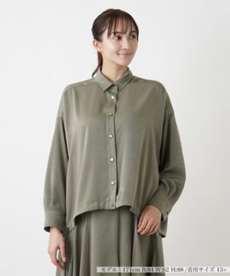 ＜Leilian plus house (Women/大きいサイズ)＞ドロップショルダーブラウス【ＴＨＥ　ＮＥＷ】【Ｌｅｉｌｉａｎ　ＷＨＩＴＥ　ＬＡＢＥＬ】