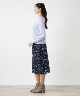 クルーネックニット【ＬＯＲＯ　ＰＩＡＮＡ】【ＢＯＵＲＧＥ】