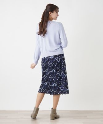 クルーネックニット【ＬＯＲＯ　ＰＩＡＮＡ】【ＢＯＵＲＧＥ】