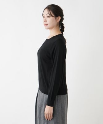 クルーネックニット【ＬＯＲＯ　ＰＩＡＮＡ】【ＢＯＵＲＧＥ】