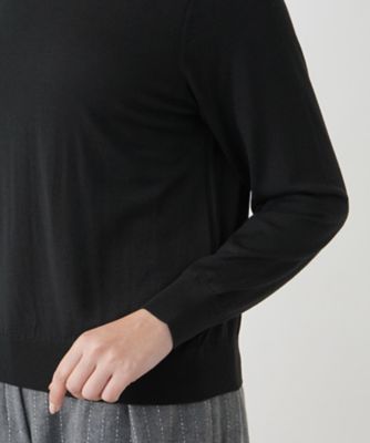 クルーネックニット【ＬＯＲＯ　ＰＩＡＮＡ】【ＢＯＵＲＧＥ】