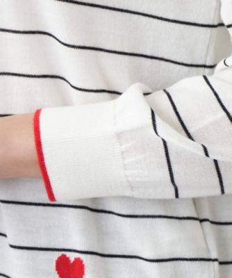 ボーダークルーネックニット【Ｌｅｉｌｉａｎ　ＷＨＩＴＥ　ＬＡＢＥＬ】