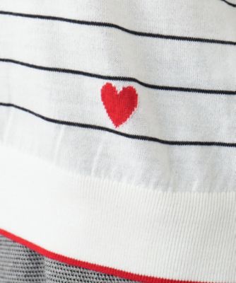 ボーダークルーネックニット【Ｌｅｉｌｉａｎ　ＷＨＩＴＥ　ＬＡＢＥＬ】
