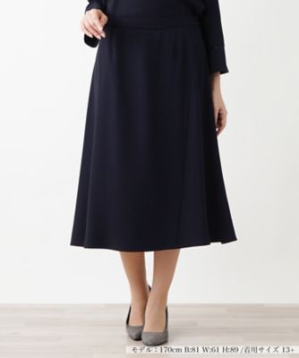 ＜Leilian plus house (Women/大きいサイズ)＞フレアスカート【Ｌｅｉｌｉａｎ　ＷＨＩＴＥ　ＬＡＢＥＬ】【ＢＯＵＲＧＥ】