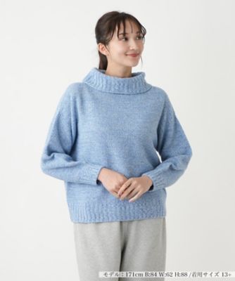 ＜Leilian plus house (Women/大きいサイズ)＞タートルネックニット【Ｌｅｉｌｉａｎ　ＷＨＩＴＥ　ＬＡＢＥＬ】