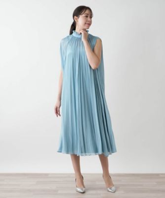 【店舗人気】プリーツノースリーブワンピース【ＢＯＵＲＧＥ】