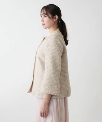 【店舗人気】ノーカラージャケット【ＢＯＵＲＧＥ】