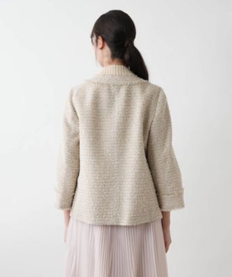 【店舗人気】ノーカラージャケット【ＢＯＵＲＧＥ】