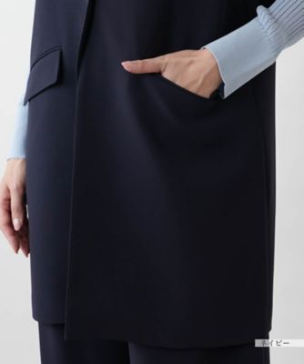 【店舗人気】Ｖネックロングジレ【ＢＯＵＲＧＥ】