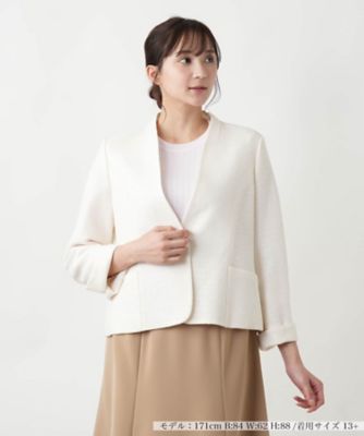 ＜Leilian plus house (Women/大きいサイズ)＞ノーカラージャケット