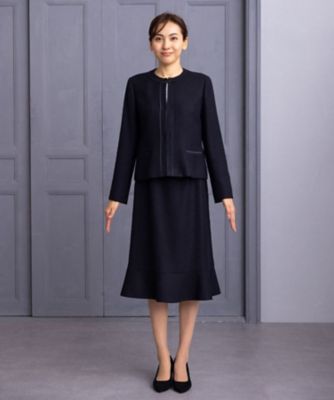 【店舗人気】ノーカラージャケットスーツ【セレモニー】