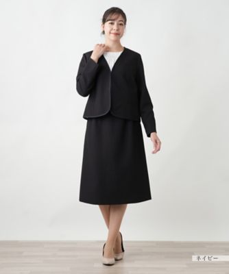 【店舗人気】ノーカラースーツ【セレモニー】