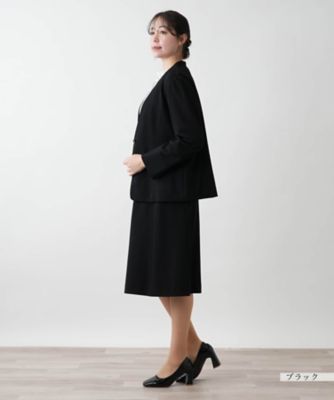 美品 レリアン プラスハウス ノーカラーライトジャケット 大きいサイズ ライトジャケット|レリアン プラスハウス | レリアン公式
