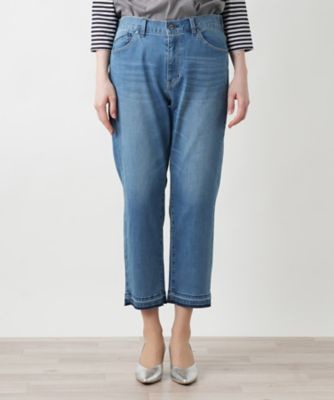 クロップドデニムパンツ【Ｌ　ＪＥＡＮＳ】