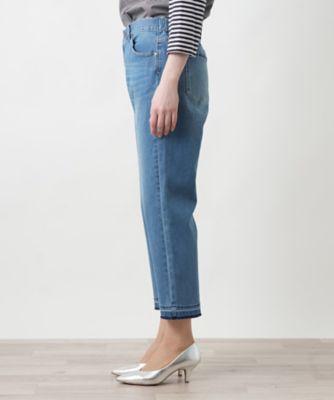 クロップドデニムパンツ【Ｌ　ＪＥＡＮＳ】