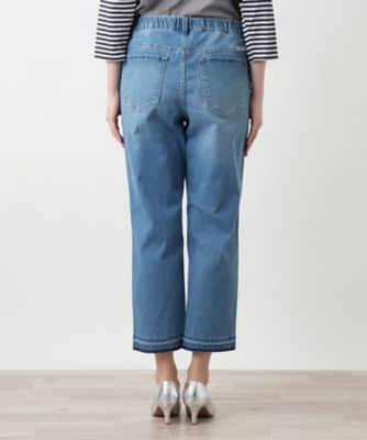 クロップドデニムパンツ【Ｌ　ＪＥＡＮＳ】