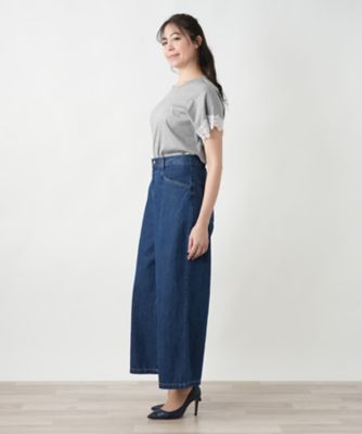 洗えるワイドパンツ【Ｌ　ＪＥＡＮＳ】