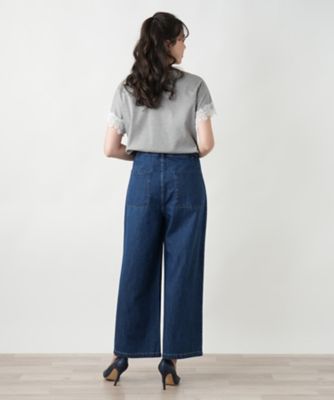 洗えるワイドパンツ【Ｌ　ＪＥＡＮＳ】