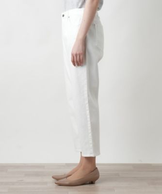 クロップドホワイトデニム【Ｌ　ＪＥＡＮＳ】