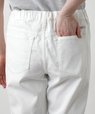 クロップドホワイトデニム【Ｌ　ＪＥＡＮＳ】