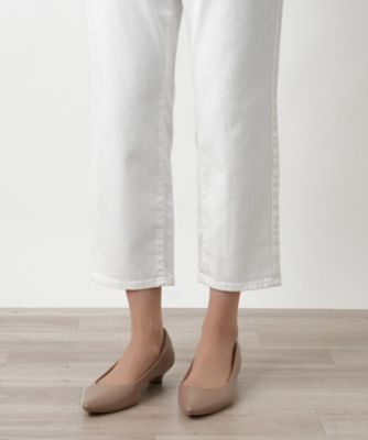 クロップドホワイトデニム【Ｌ　ＪＥＡＮＳ】