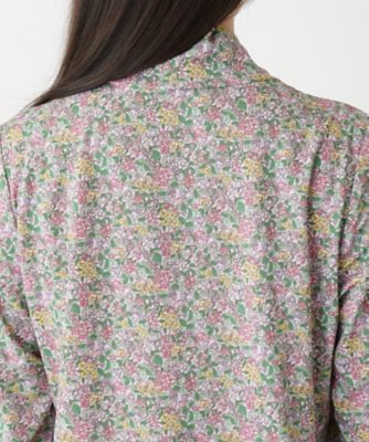 【店舗人気】小花柄ハイネックカットソー