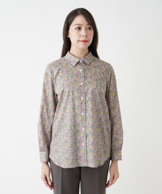 小花柄シャツ | Leilian plus house (Women/大きいサイズ