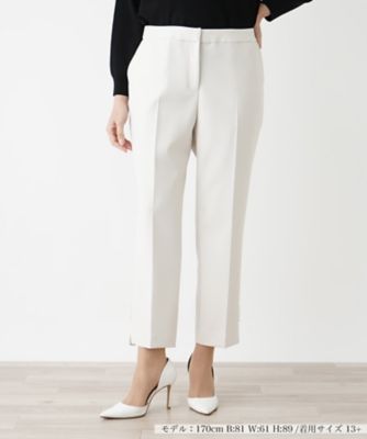 ＜Leilian plus house (Women/大きいサイズ)＞ヘムスリットテーパードパンツ