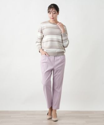 ストレッチクロップドパンツ | Leilian plus house (Women