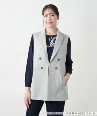 店舗人気】洗えるジレ | Leilian plus house (Women/大きいサイズ