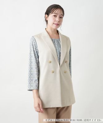 店舗人気】洗えるジレ | Leilian plus house (Women/大きいサイズ