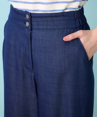デニム調ワイドパンツ