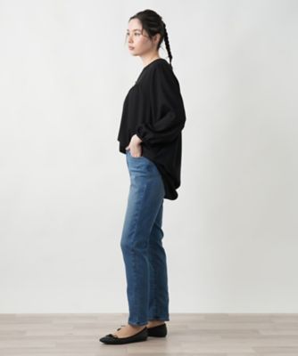 ウォッシュデニムパンツ【Ｌ　ＪＥＡＮＳ】