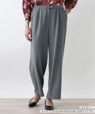 ＜Leilian plus house (Women/大きいサイズ)＞【店舗人気】【ウォッシャブル】ウエストゴムパンツ