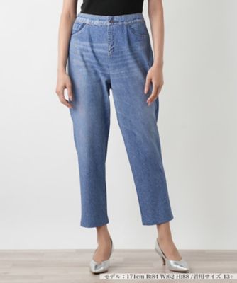 ＜Leilian plus house (Women/大きいサイズ)＞【店舗人気】デニム風プリントパンツ