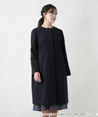 ＜Leilian plus house (Women/大きいサイズ)＞ノーカラーコート【セレモニー】