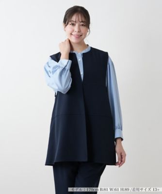 ＜Leilian plus house (Women/大きいサイズ)＞ノーカラーベスト