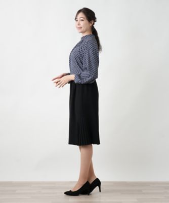 店舗人気】スタンドカラーブラウス | Leilian plus house (Women