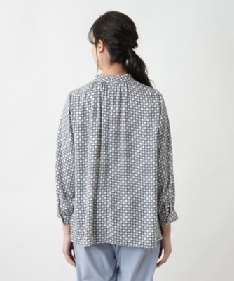 店舗人気】スタンドカラーブラウス | Leilian plus house (Women