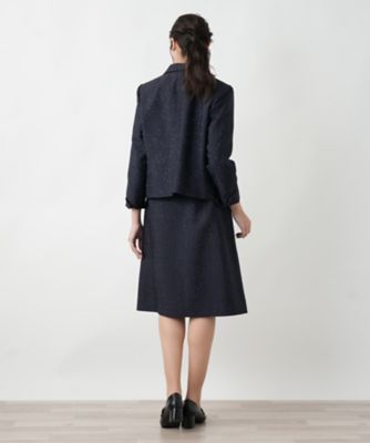 美品　レリアン　Leilian スーツ　11号　ネイビー系 スーツ【セレモニー】 | Leilian (Women)/レリアン | 三越伊勢丹