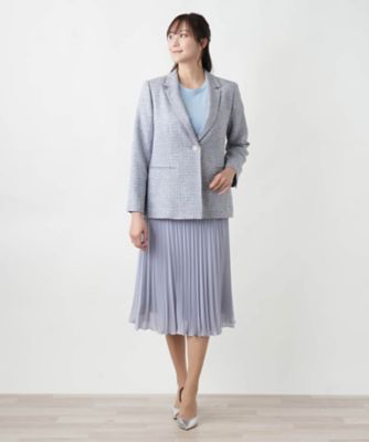 ツイードジャケット【Leilian WHITE LABEL