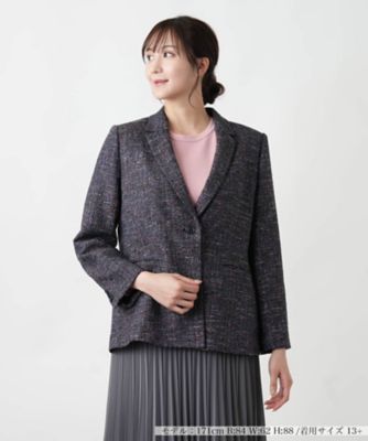 ツイードジャケット【Leilian WHITE LABEL